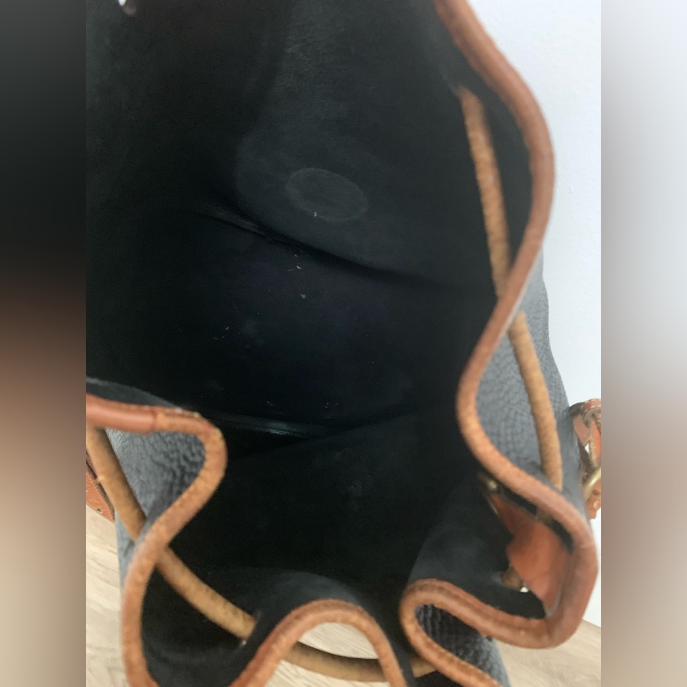 Vintage XL Dooney & Bourke Teton Drawstring Bucket Bag - Picture 7 of 14